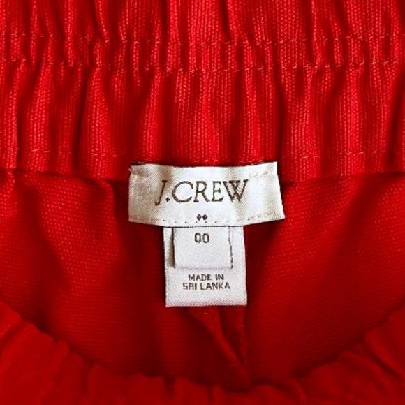 🍅HP🍅 J. Crew Womens Orange Pull-On Cotton Boardwalk Shorts - Picture 3 of 6